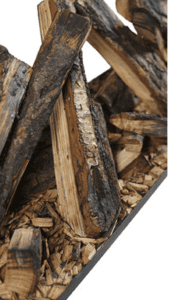 houtset echt hout elektrische haard