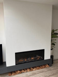 Haard renovatie van gas haar elektrisch