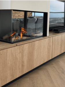Elektrische haard met tv meubel