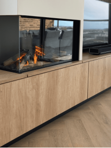 Elektrische haard met tv meubel, 3 Step-SHOWROOMEXAMPLEORIGINAL