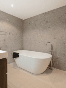 Wonen aan het water, badkamer