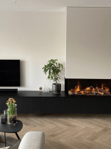 haardmeubel met Faber E-Matrix waterdamphaard